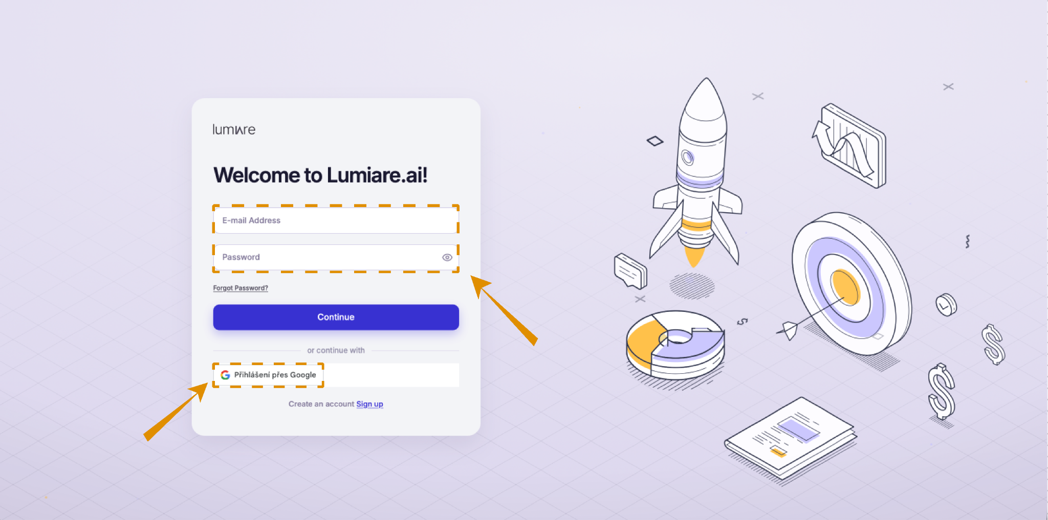 Login — Lumiare screenshot 8