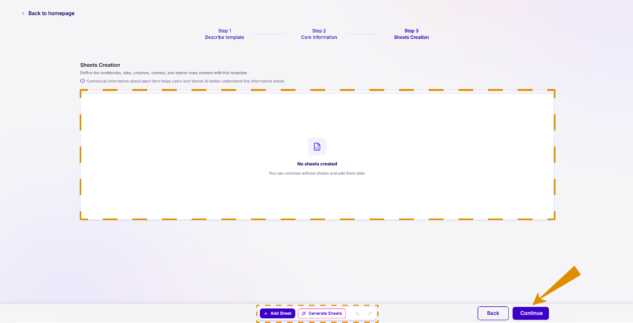 Create sheets for your template — Lumiare screenshot 23