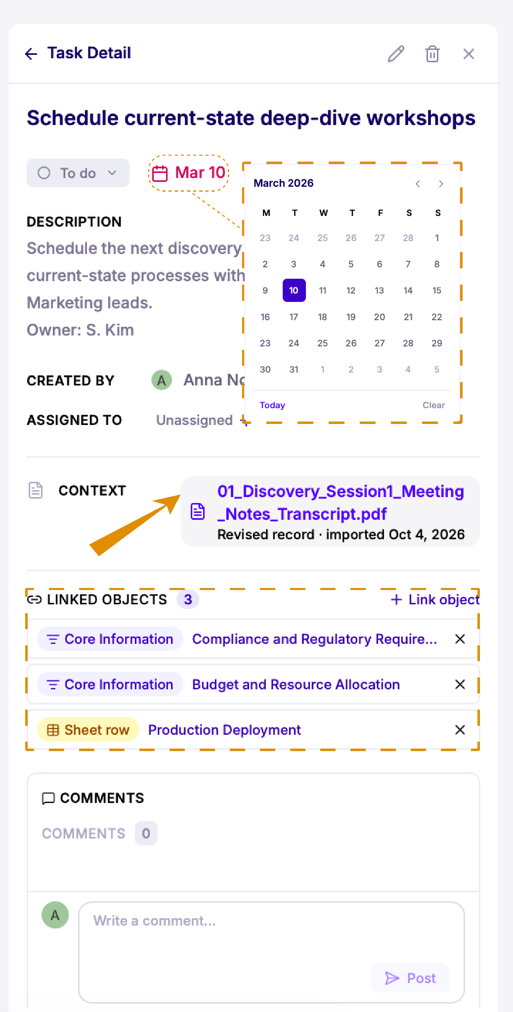 View task details — Lumiare screenshot 61